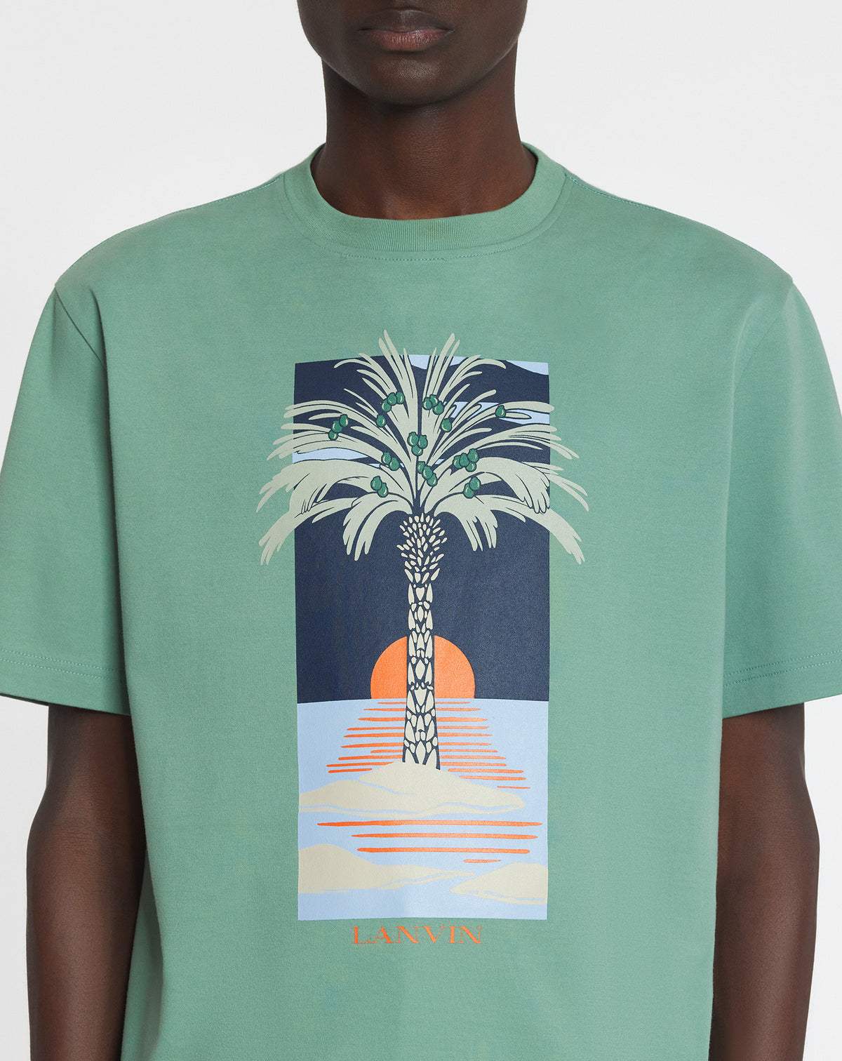 T-shirt imprimé - Vert de Gris