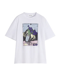T-shirt imprimé vase - Blanc optique