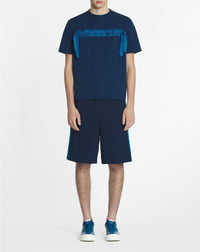 T-shirt Lanvin lacet Curb - Bleu Pétrole