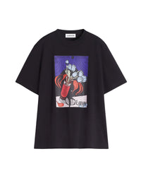 T-shirt imprimé vase - Noir