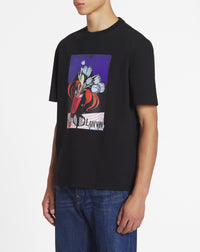 T-shirt imprimé vase - Noir