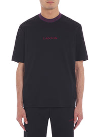 T-shirt logo lanvin détail curb - Noir