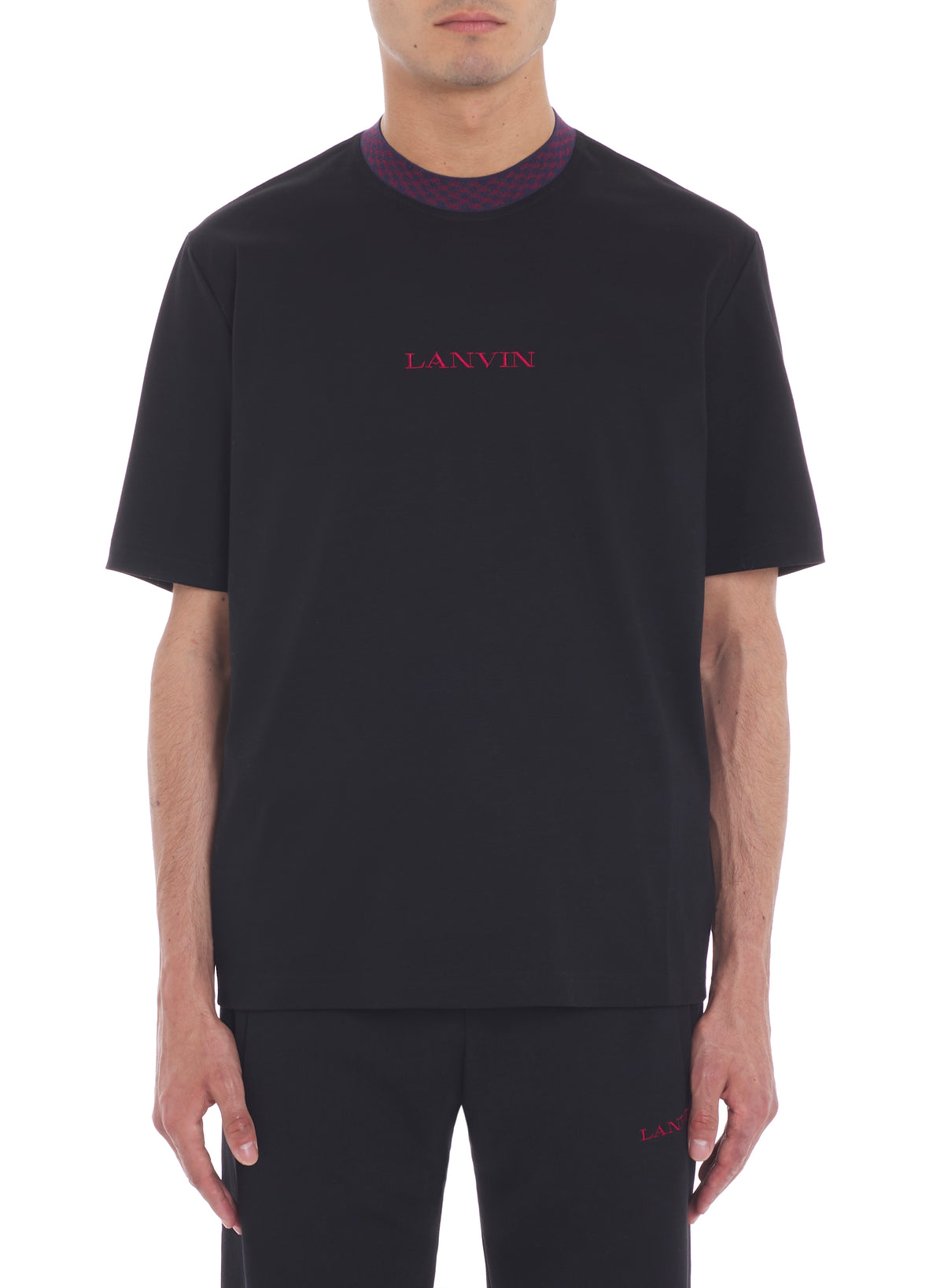 T-shirt logo lanvin détail curb - Noir