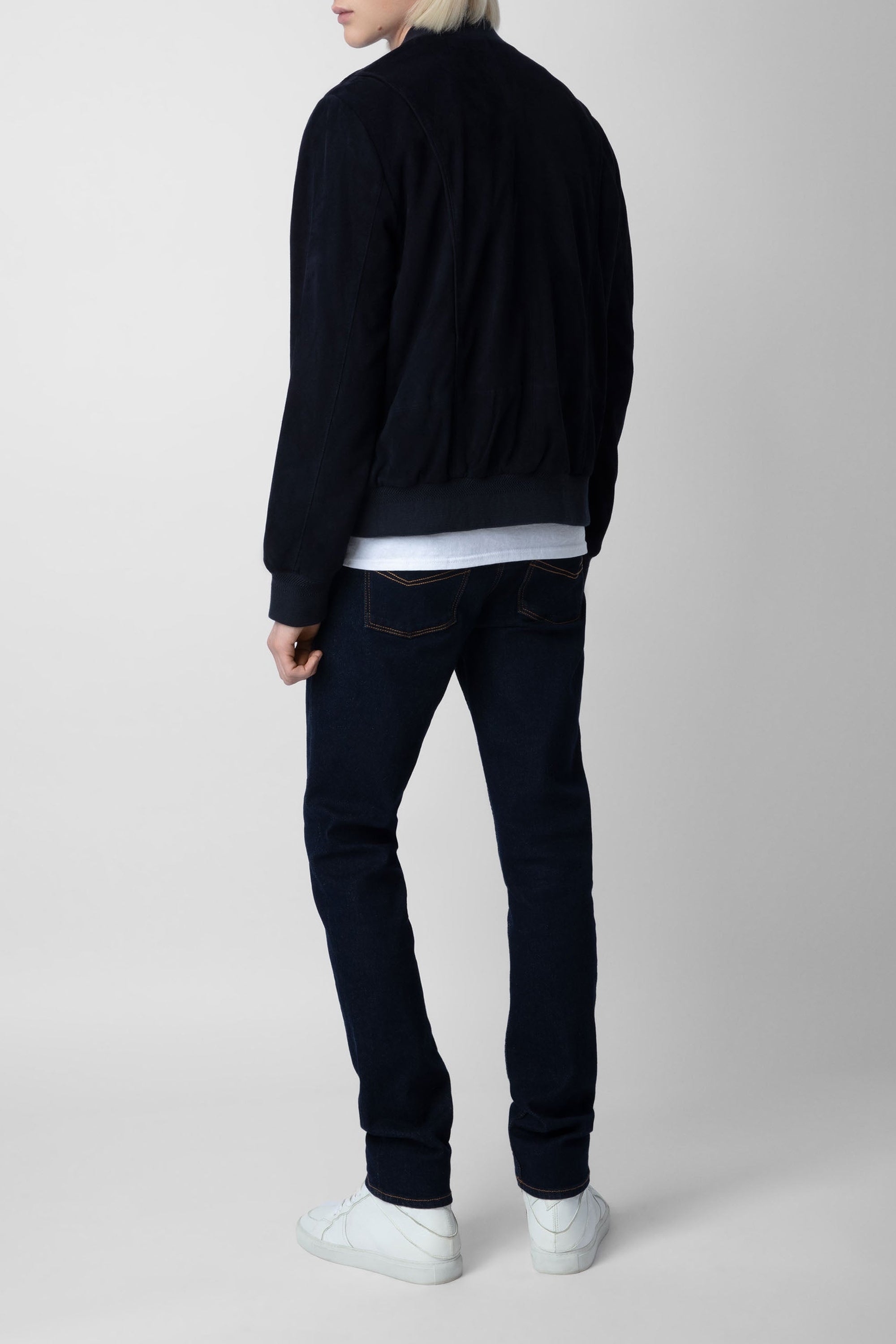 Blouson Larson en cuir - Encre