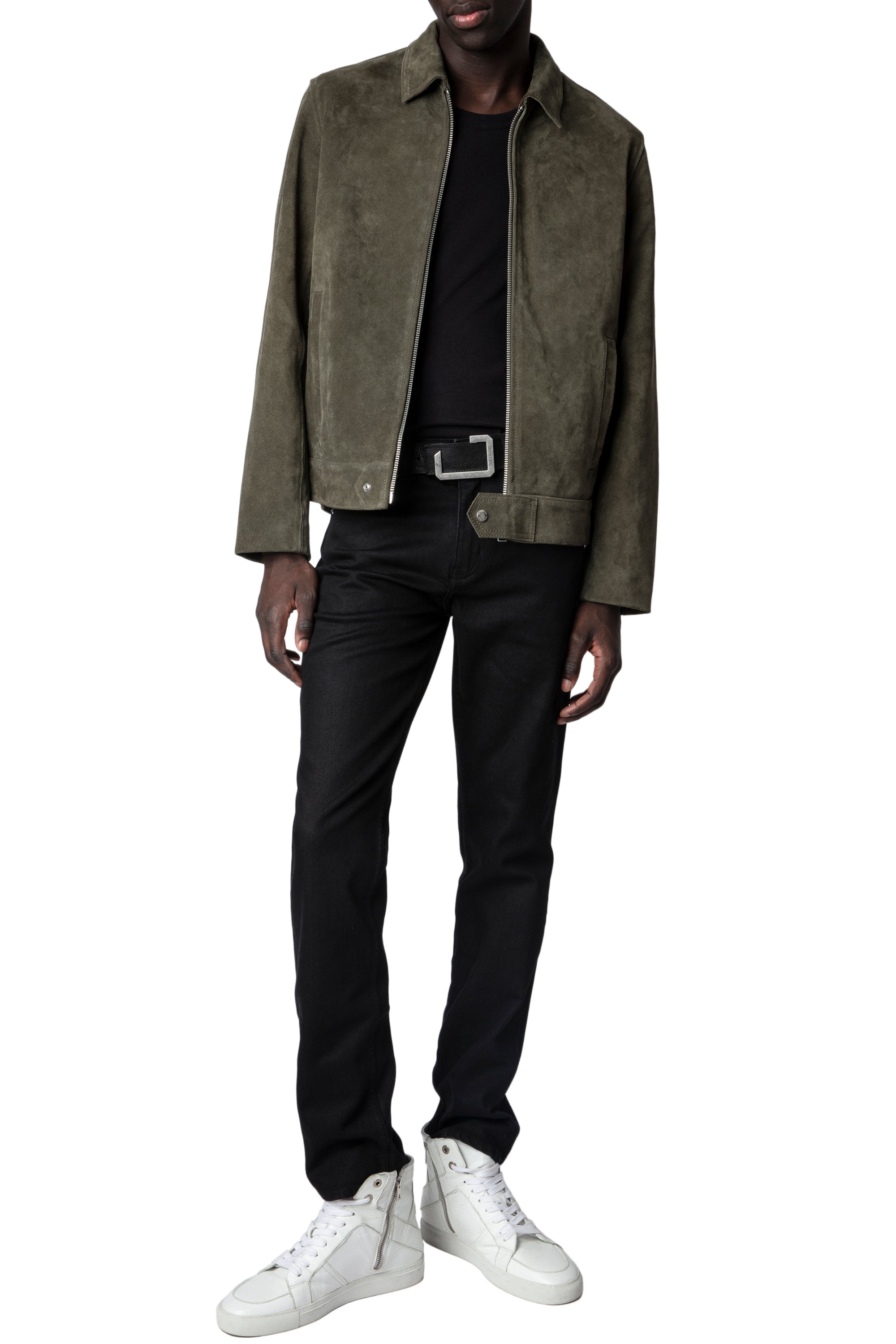 ZHORS LIGNE KAKI LEAN SUEDE