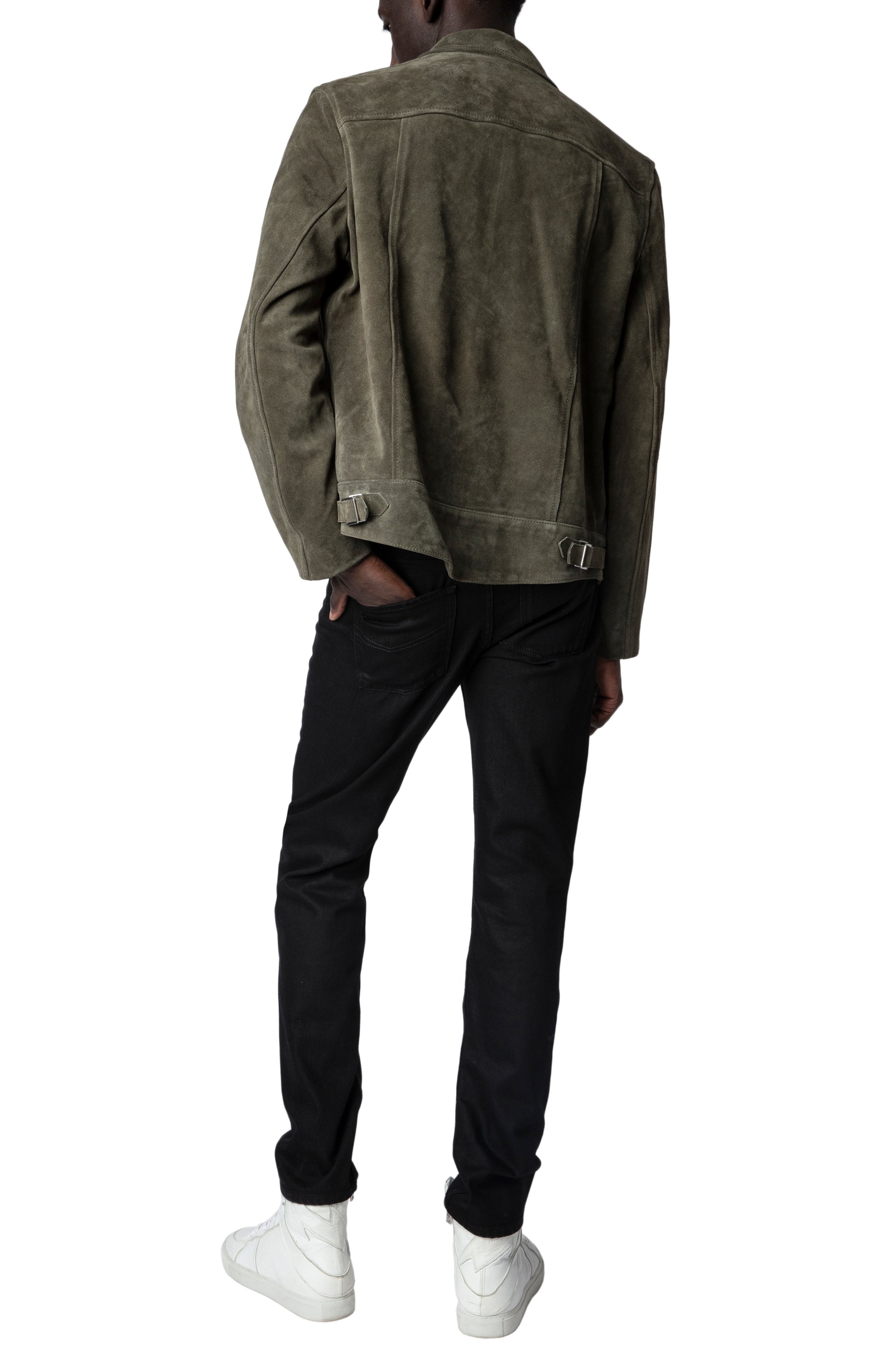 ZHORS LIGNE KAKI LEAN SUEDE