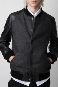 Blouson Birdeh en laine - Anthracite