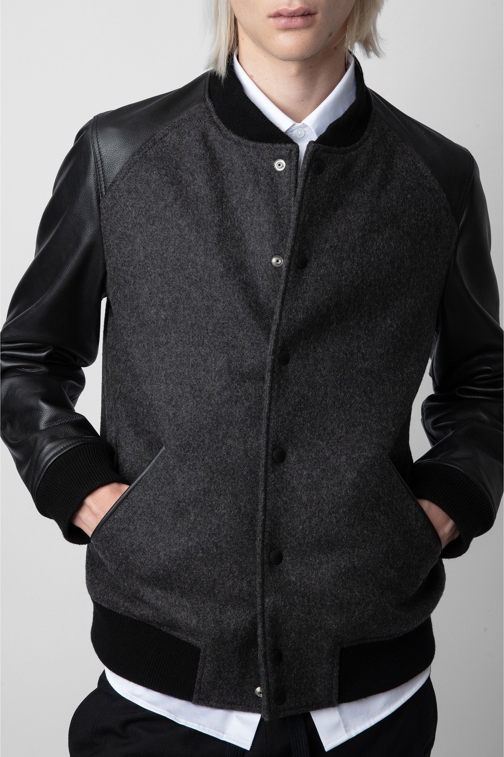 Blouson Birdeh en laine - Anthracite