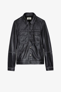 ZHORS LINE BLACK LASSO DIP DYE LEATHER
