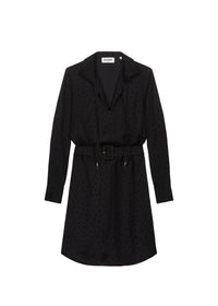 Robe chemise ceinturée - Noir