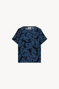 Top trois trous - Bleu Denim