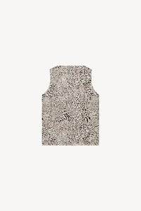 Blouse sans mc col v - Taupe Moyen