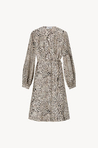 Robe longue croisee - Taupe Moyen