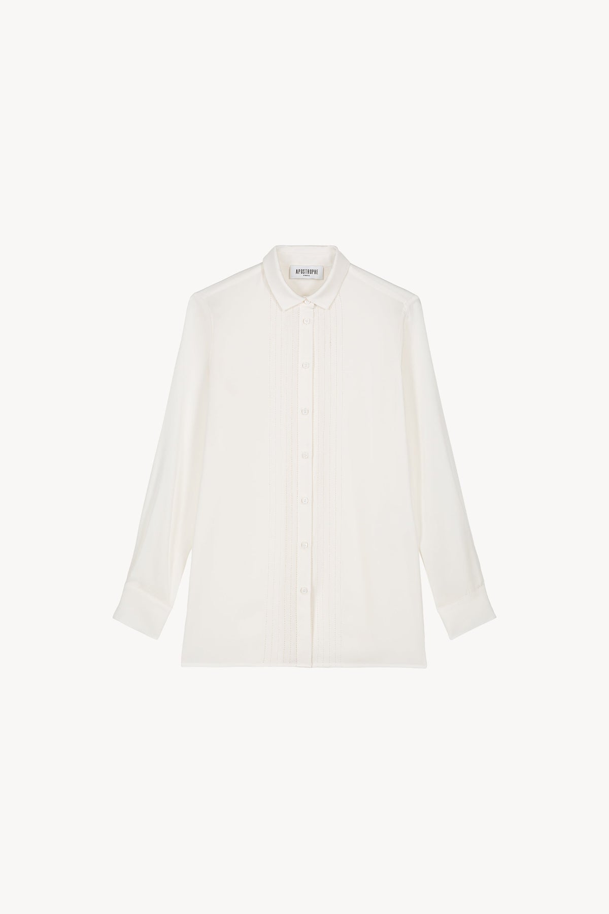 Chemise detail boutoniere - Blanc Cassé