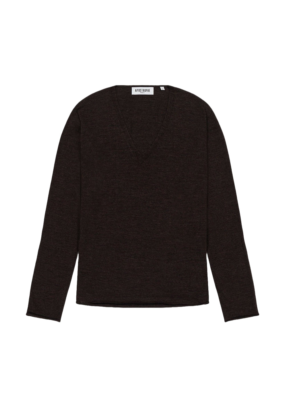 Wool V-neck jumper - Ebene