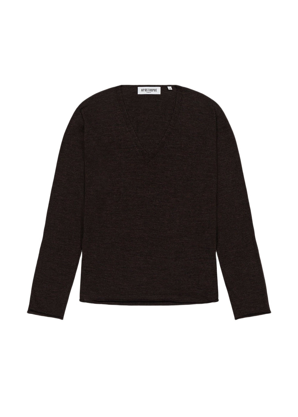Wool V-neck jumper - Ebene