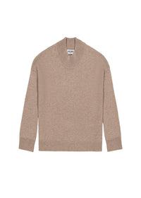 Pull ample et court en cachemire - Beige Clair