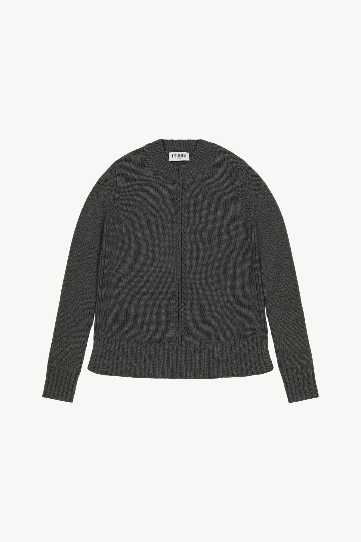 Pull col chemine - Kaki