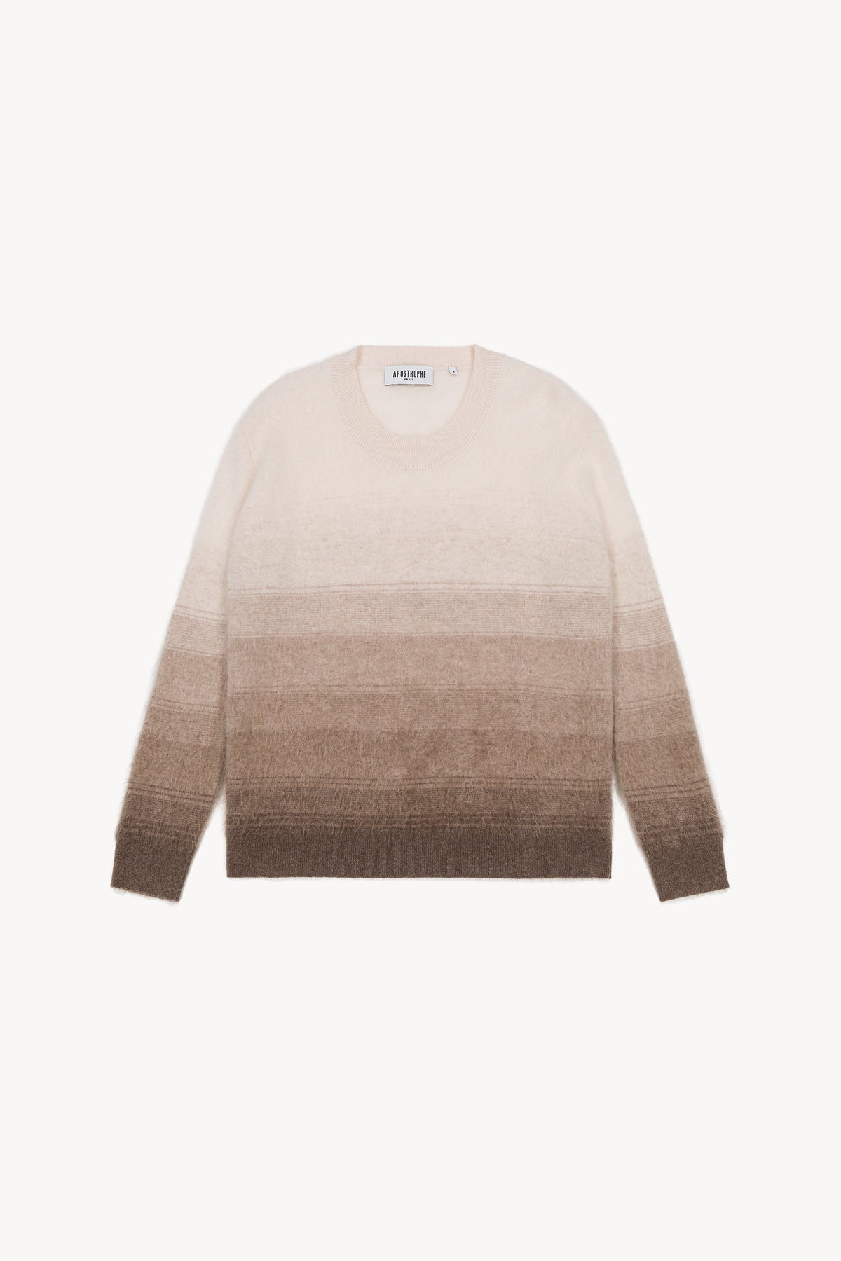 Pull col rond souffle - Taupe Moyen