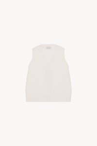 Gilet sans mc logo embosse - Blanc Cassé