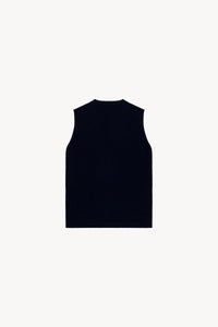 Gilet sans mc logo embosse - Marine