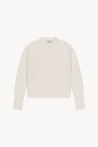 Pull col rond - Blanc Cassé