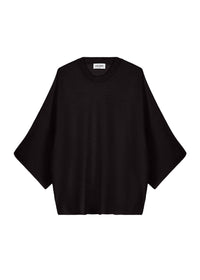 Oversized 3/4-sleeve woollen jumper - Ebene