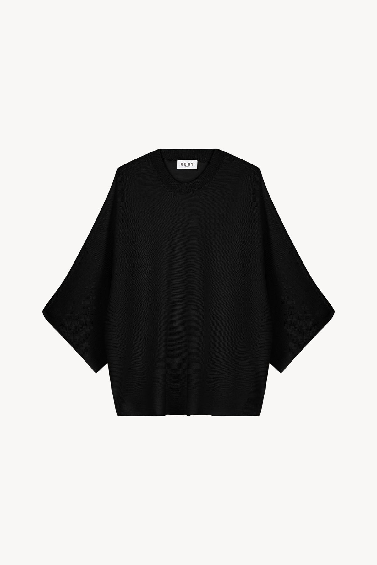 Pull grand volume lurex - Noir