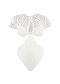 Naru one-piece swimming costume with cut-outs - Ivory