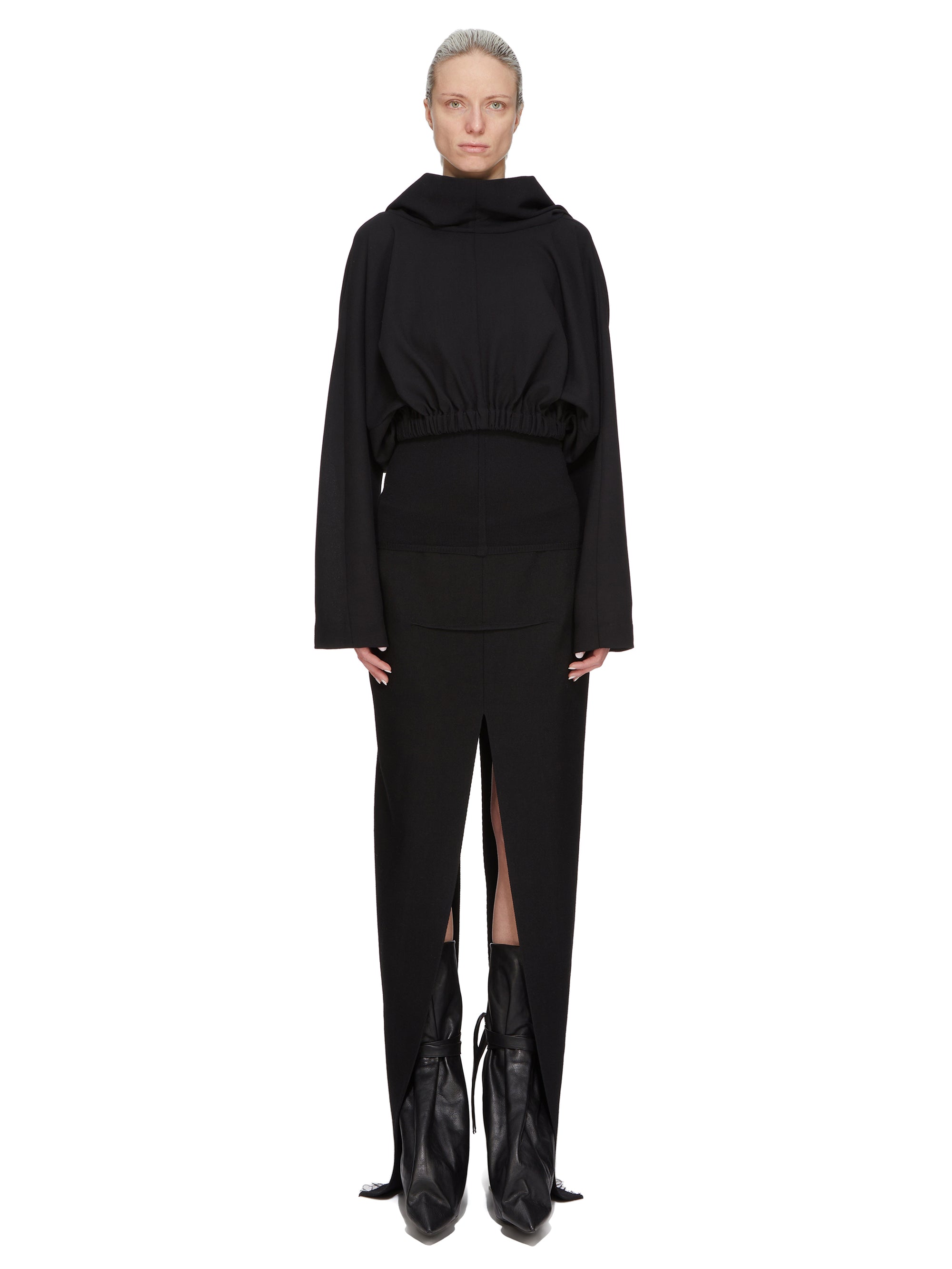 CROPPED HOODED TUNIC