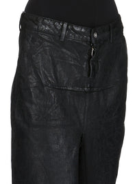 DENIM SLICED SKIRT
