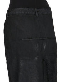 DENIM SLICED SKIRT