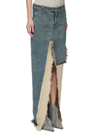 DENIM SLICED SKIRT