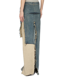 DENIM SLICED SKIRT