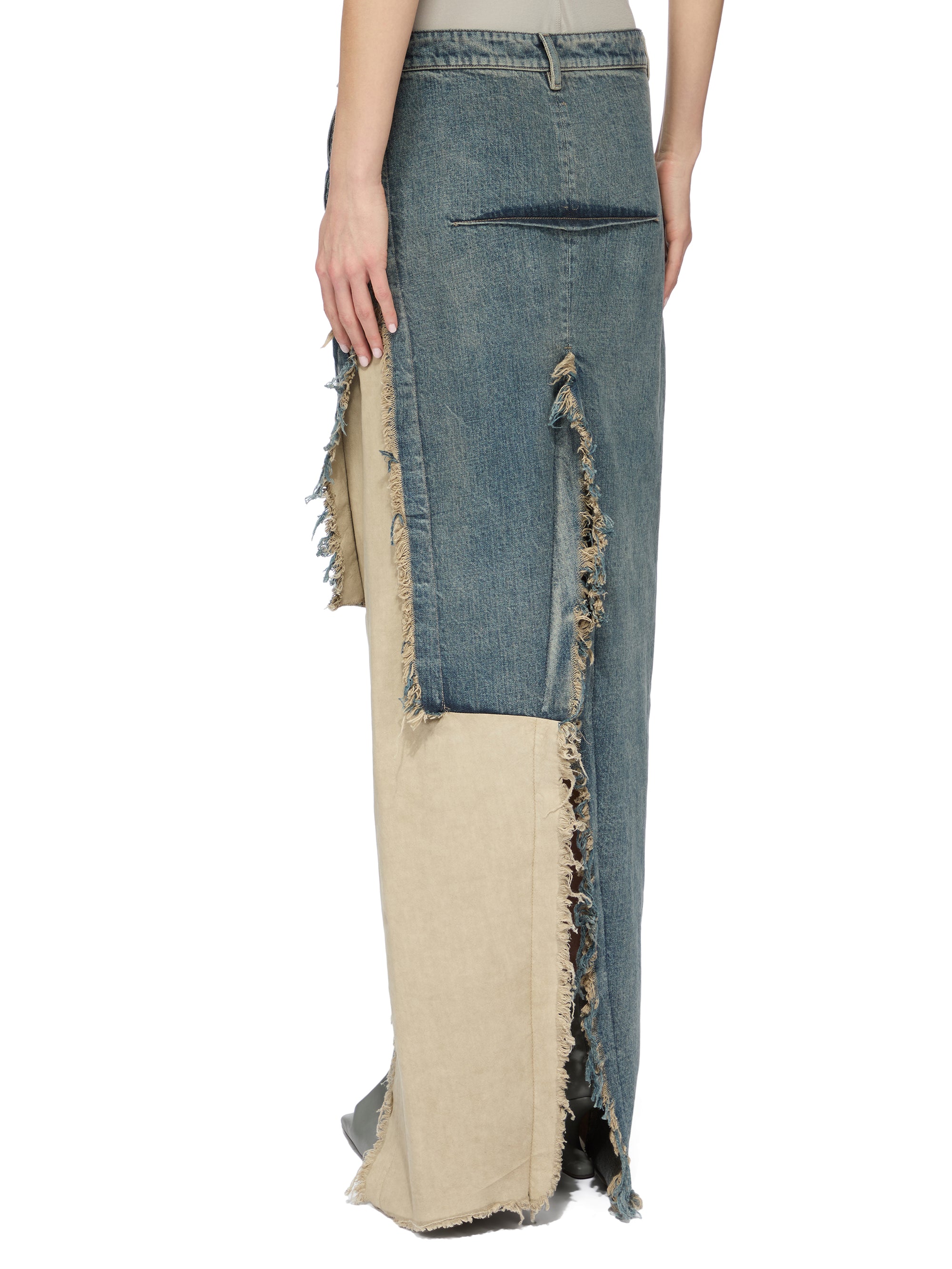 DENIM SLICED SKIRT