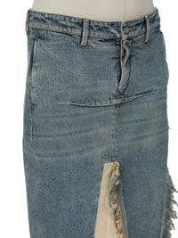 DENIM SLICED SKIRT