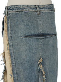 DENIM SLICED SKIRT