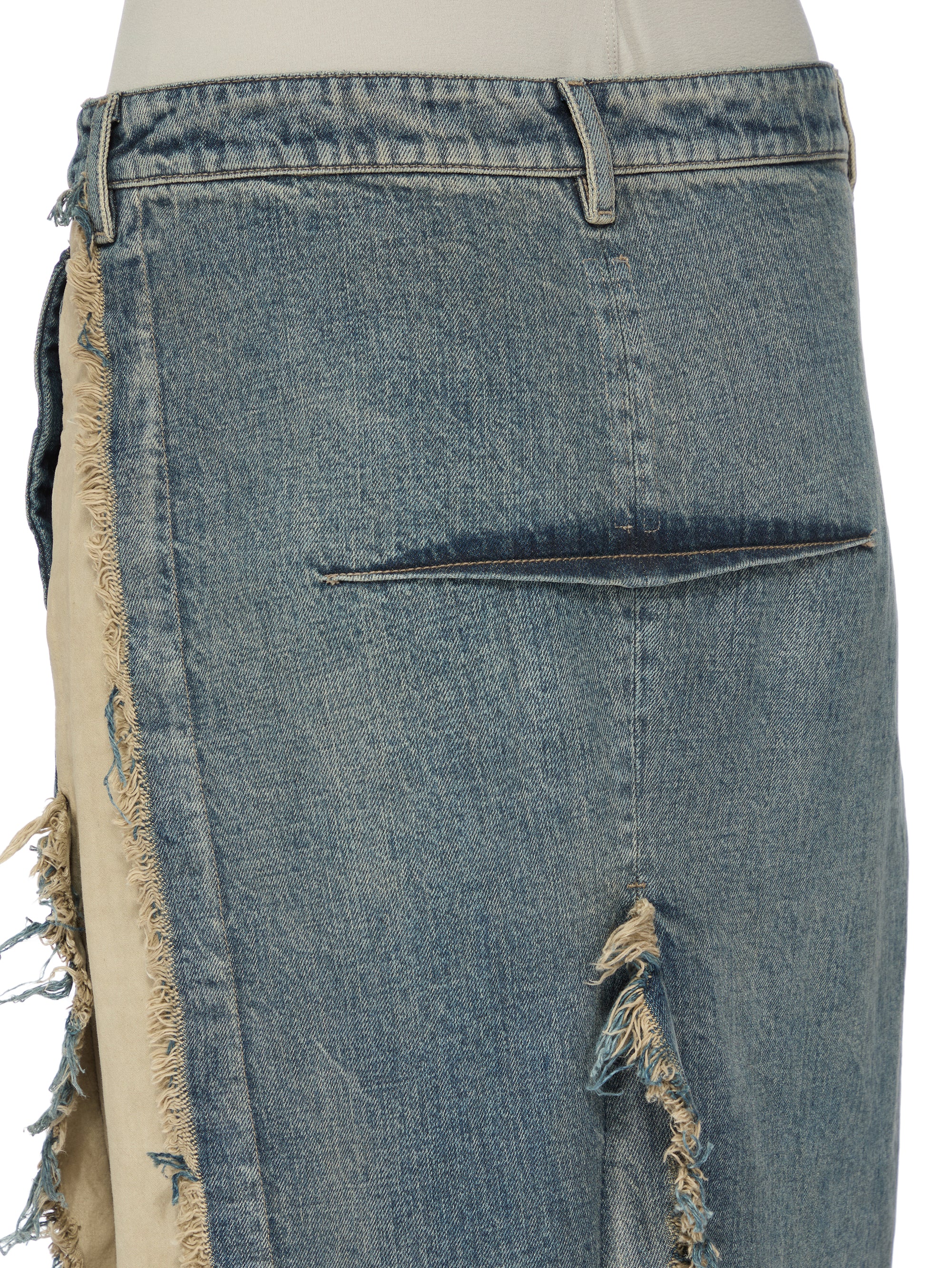 DENIM SLICED SKIRT