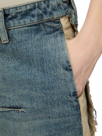 DENIM SLICED SKIRT