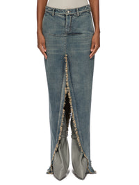 DENIM SLICED SKIRT