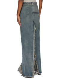 DENIM SLICED SKIRT