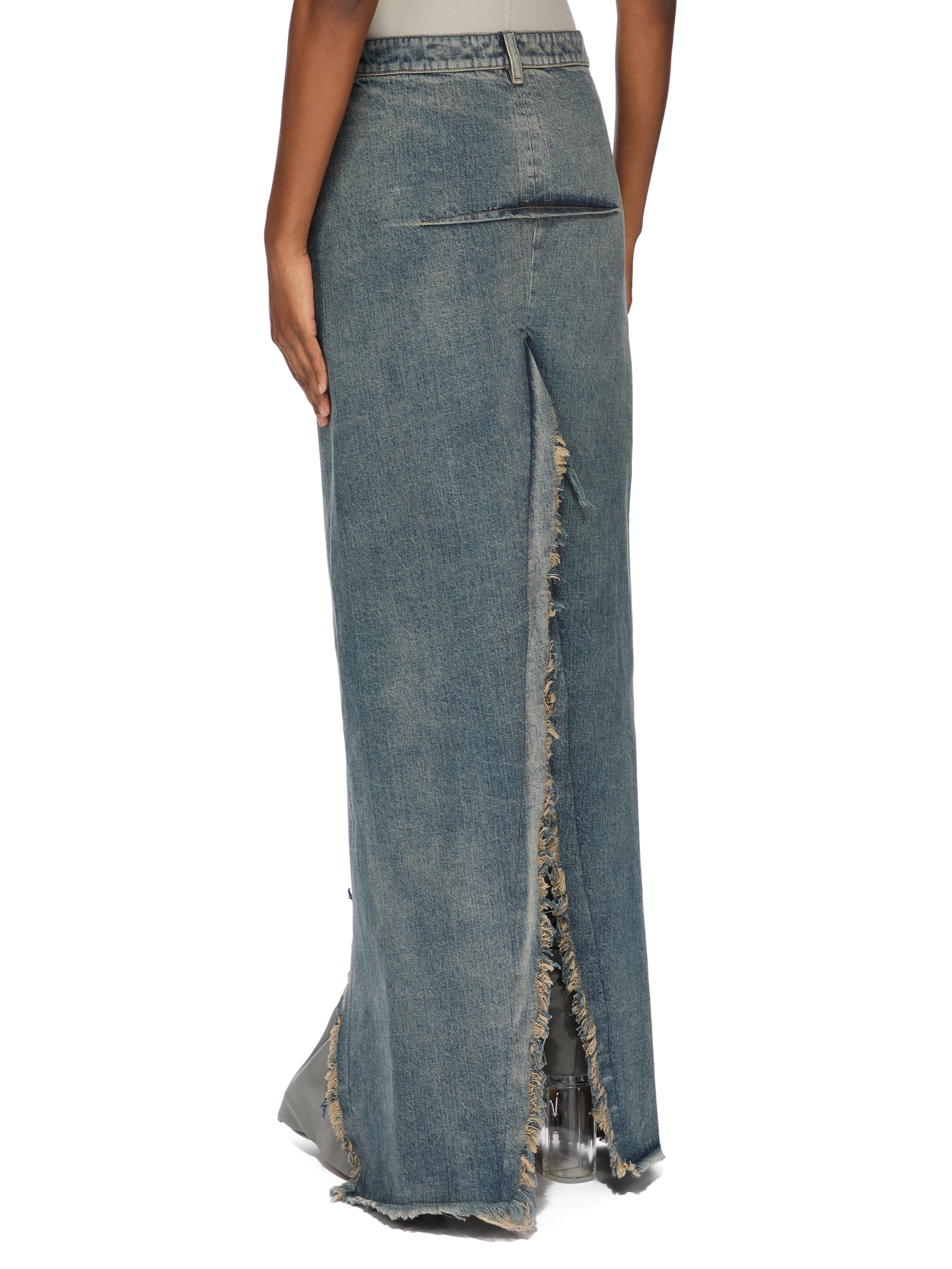 DENIM SLICED SKIRT
