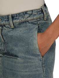 DENIM SLICED SKIRT