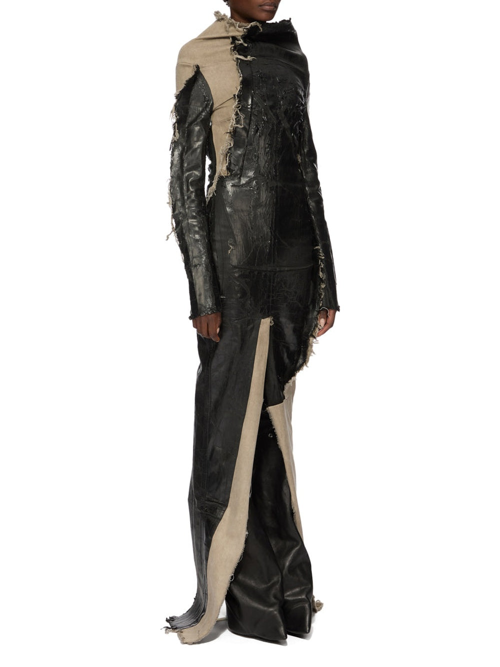 Robe Etna en denim - Black & Natural