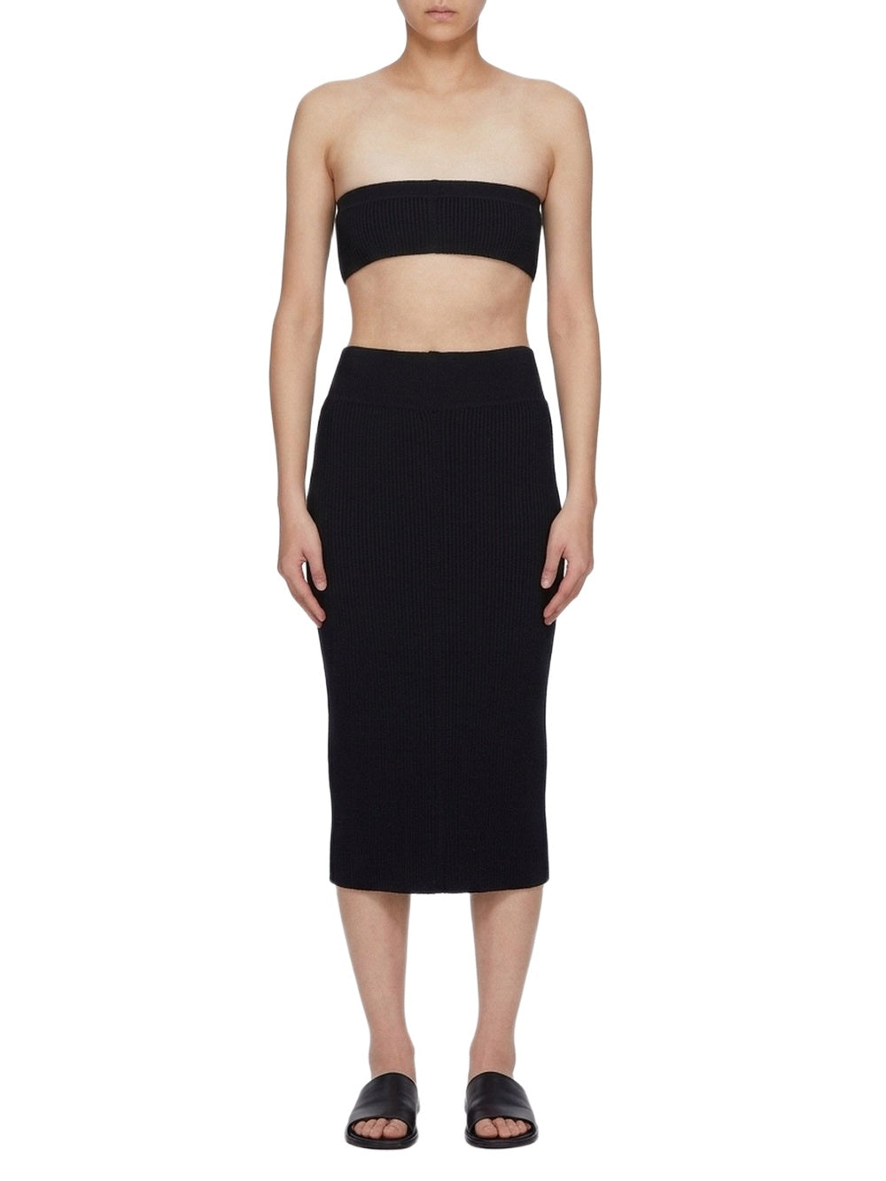 Bandeau ajusté en laine - Black