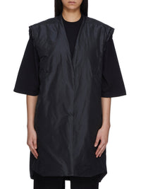 Concordian quilted silk waistcoat - Black