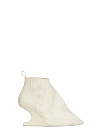 Taco leather ankle boots - Milk