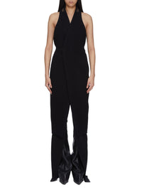 Cyclops sleeveless woollen coat - Black