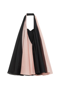 Robe en organza de soie - Rose
