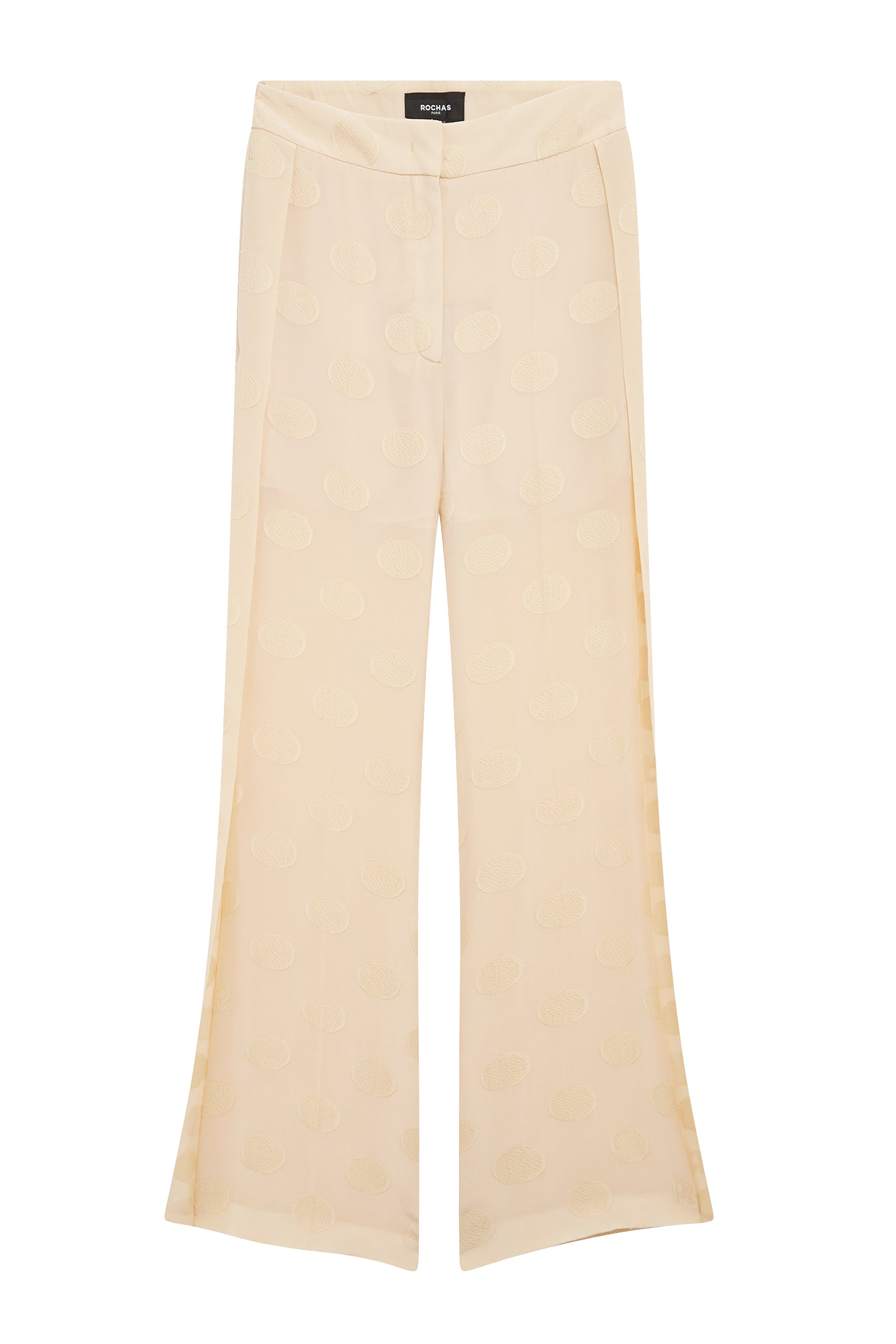 Pantalon en soie mélangée - Beige